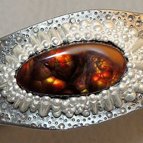 Sapphire Diamond Leaf Ring