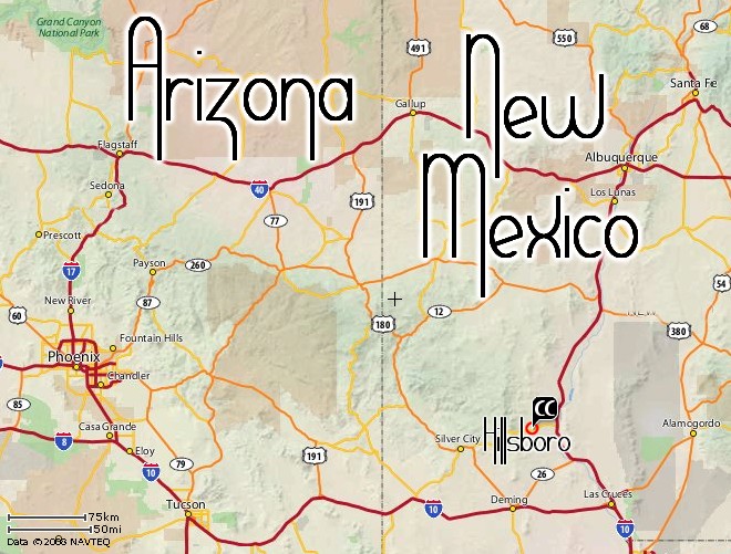 Arizona & New Mexico Map